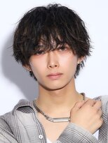 コンフィデンス 新宿3rd(confidence)&nbsp;韓国ヘアカルマパーマワックスなしセンターパート黒髪ウルフモク