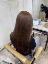 アジールヘア 所沢プロペ通り店(agir hair) ミルクティーベージュ前髪イメチェンケアブリーチ所沢韓国