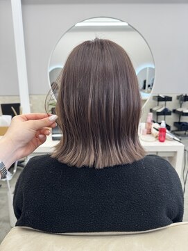 サンド 鹿児島中央(sand) @ayumi.sand ブラウンベージュ　透明感カラー