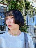 前上がりボブ