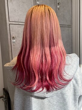 ヘアリゾート粋 新宿三丁目本店 『関口』ブリーチカラー/グラデーション/ピンク