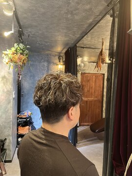 ロゼット(ROSETTE) メンズスパイラル×グレージュメッシュ