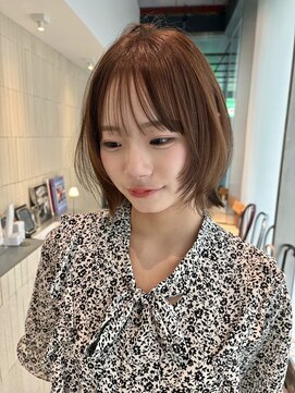 シキ オルガン 大宮(siki ORGAN) ブラウンベージュ 顔周りレイヤー ボブレイヤー