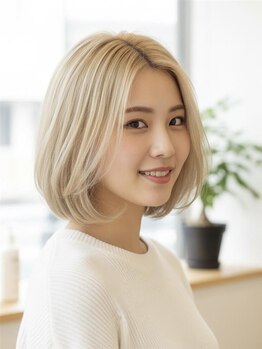 ビューティーユミ(BEAUTY YUMI.jp)の写真/デザイン性のあるヘアカラーは”優生”にお任せ！透明感カラー、ハイトーンカラーなど幅広く対応！