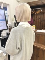 ジャストビューティー リアリー(just beauty Really)&nbsp;ホワイトベージュ×切りっぱなしボブ【横須賀中央 Really】