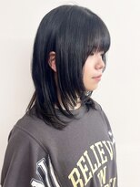 モリオフロムロンドン 松戸店(Morio from London)&nbsp;【morio松戸 アイダ】黒髪ミディアムレイヤーワンカールレイヤー