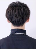 【ナチュラル無造作】サイドパートソフトツイストマッシュ
