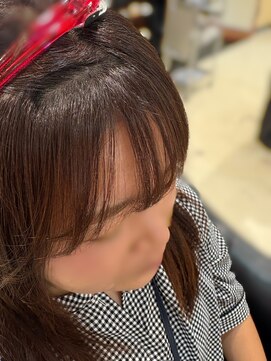 ユウヘアー 本山店(U Hair) 顔周り含む前髪縮毛矯正