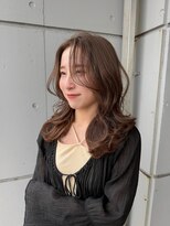 ソアロ(SOARO)&nbsp;岐阜ブリーチなしミルクティーベージュ大人レイヤー韓国