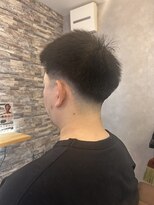 あずママの床屋さん 朝茶 ミドルフェード