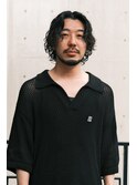 ミディアムウルフ　メンズロングパーマ　ロン毛パーマ