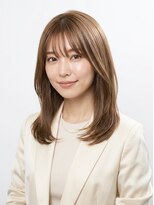 バーシャミ 博多(Baciami)&nbsp;30代40代大人ミディアム｜顔まわりレイヤー×髪質改善艶ベージュ