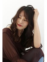 ソワン ドゥ ブレス 立花店(soin de brace) 大人可愛いフリンジウェーブ×似合わせカット/ココアベージュ