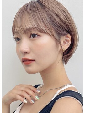 ガーデン オオタカノモリ(garden otakanomori) 20代30代40代大人小顔ショートボブ×前髪ありd