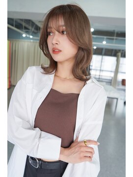 アンジェリカ 広島駅前店(ANGELICA) 【angelica_kyono】韓国くびれ/ミディアムヘア/ココアベージュ