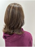 白髪ぼかしハイライト