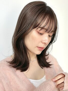 ローネス(LONESS) ミディアムレイヤーで可愛いくびれヘアに◎