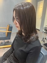 ラキ(laki) フェイスレイヤー×王道アッシュブラウン　laki/八丁堀/美容院