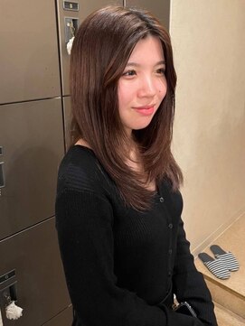 マフェ(mahae) ロングレイヤー×ダークブラウン