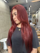 ソルトウォーター(SALT WATER) レッドカラー 顔まわりカット