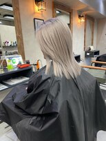 サニー 渋谷(SUNNY) バレイヤージュ、ハイライト、レイヤーロング、グレーベージュ