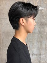 ソレイユ バイ アルフレッド(SOLEIL by alfRed)&nbsp;ツーブロック　メンズショート　短髪　黒髪　ダークアッシュ