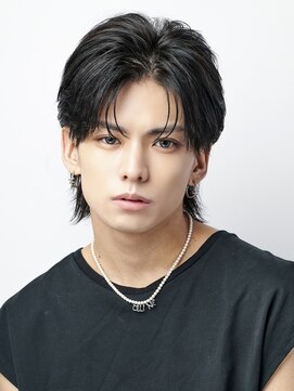 オーシャントーキョー 渋谷(OCEAN TOKYO) 刈り上げシースルーマッシュセンターパートツーブロック韓国ヘア