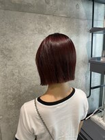 スタイル スマート サロン(STYLE smart salon)&nbsp;【yua/藤沢】タッセルボブ/切りっぱなしボブ/ワインレッド
