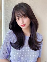 アフロート エル 大阪(AFLOAT L)&nbsp;韓国ヘア/レイヤーカット/顔周り/小顔/前髪なし/20代30代