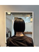 切りっぱなしボブ
