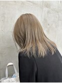 グレージュカラー　ミルクティーベージュ