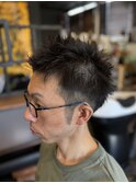 スパイキーショート & ツーブロック