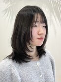レイヤーカット/顔まわりレイヤー【ミナ】