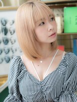 カバーヘア ブリス 戸田公園西口店(COVER HAIR bliss) ★透明感ホワイトブロンド小顔前下がりレイヤー20代30代40代★1