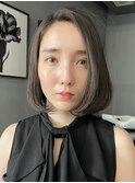 ぱつっとボブ・ショート/前髪あり/絶壁解消/３0代/４0代/大人