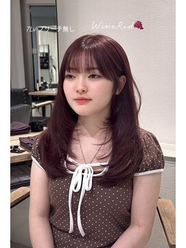 カノイ 銀座中央通り(KANOI) ワインレッドで美白効果+韓国レイヤー!