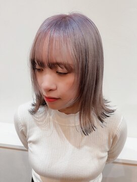 ダブルカラー ルーツカラー ケアブリーチ バイオレット