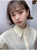 似合わせカット/外ハネボブ/大人ボブ/ベージュカラー/髪質改善//