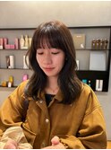 面長さんのためのくびれヘア
