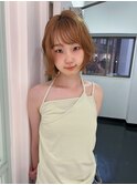 福岡 久留米 ブリーチなし バニーベージュ ダブルカラー