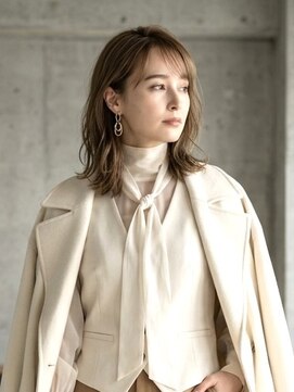 オレロ 国立(olelo) 大人ガーリー/似合わせカット/リバースセンターパート/国立