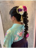 卒業式編みおろしアレンジ
