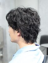 マーズ(MARS) バロックパーマ×リバースセンターパート/大人メンズヘア/パーマ