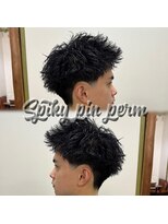 ヘアー クラフト(hair CRAFT)&nbsp;スパイキーピンパーマ×テーパーフェード