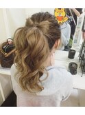 リボンポニー(ヘアセット)
