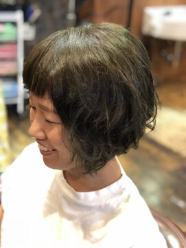 ヘアー クリエイト カルバリ(HAIR CREATE Calbari) ゆるふわショートボブ