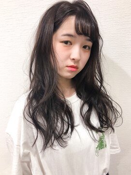 ローランド(Rowland) 暗髪ロング！アッシュブラウン！ショートバング！