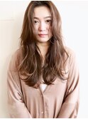センターパートロング