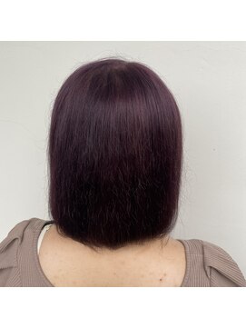 サロンドミルク 溝の口店(salon de MiLK) ワンブリーチで濃いパープルカラー♪