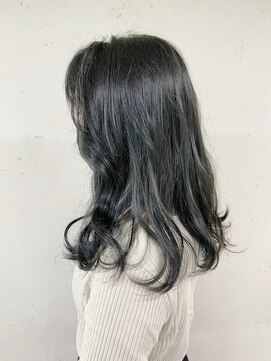 アジールヘア 東上野店(agir hair) イルミナカラー/ネイビーグレージュ/透明感カラー【上野】